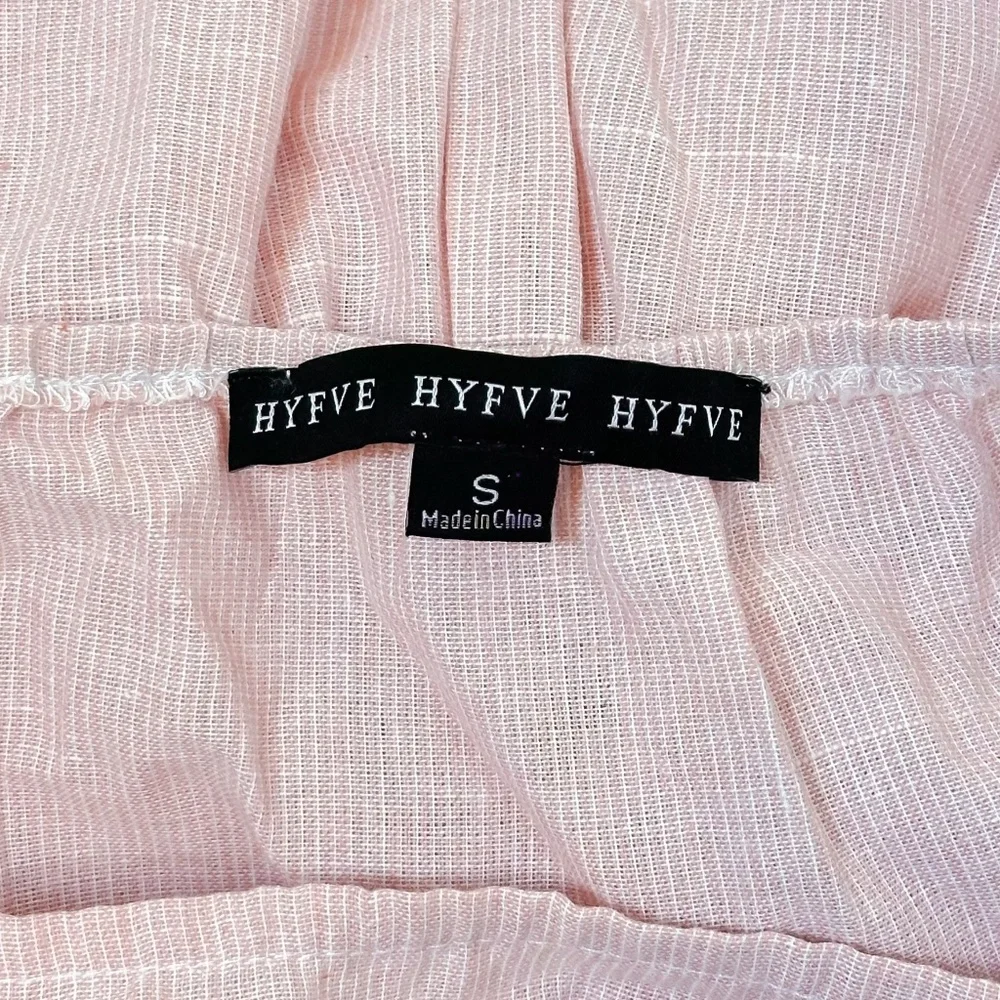 HYFVE Pink Puff Sleeve Tiered Mini Dress - Picture 5 of 6